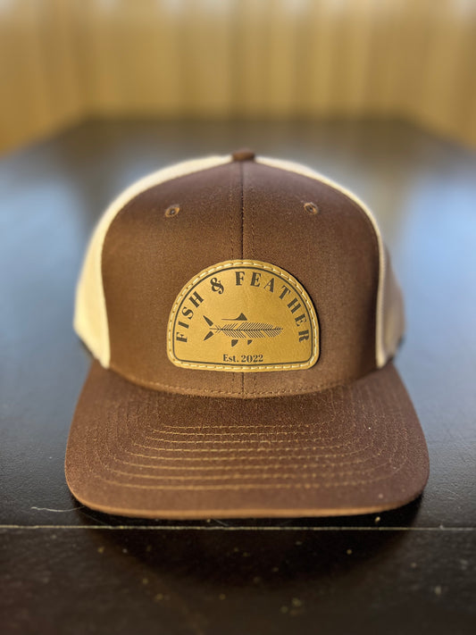 Brown/White F&F Trucker Mesh Hat