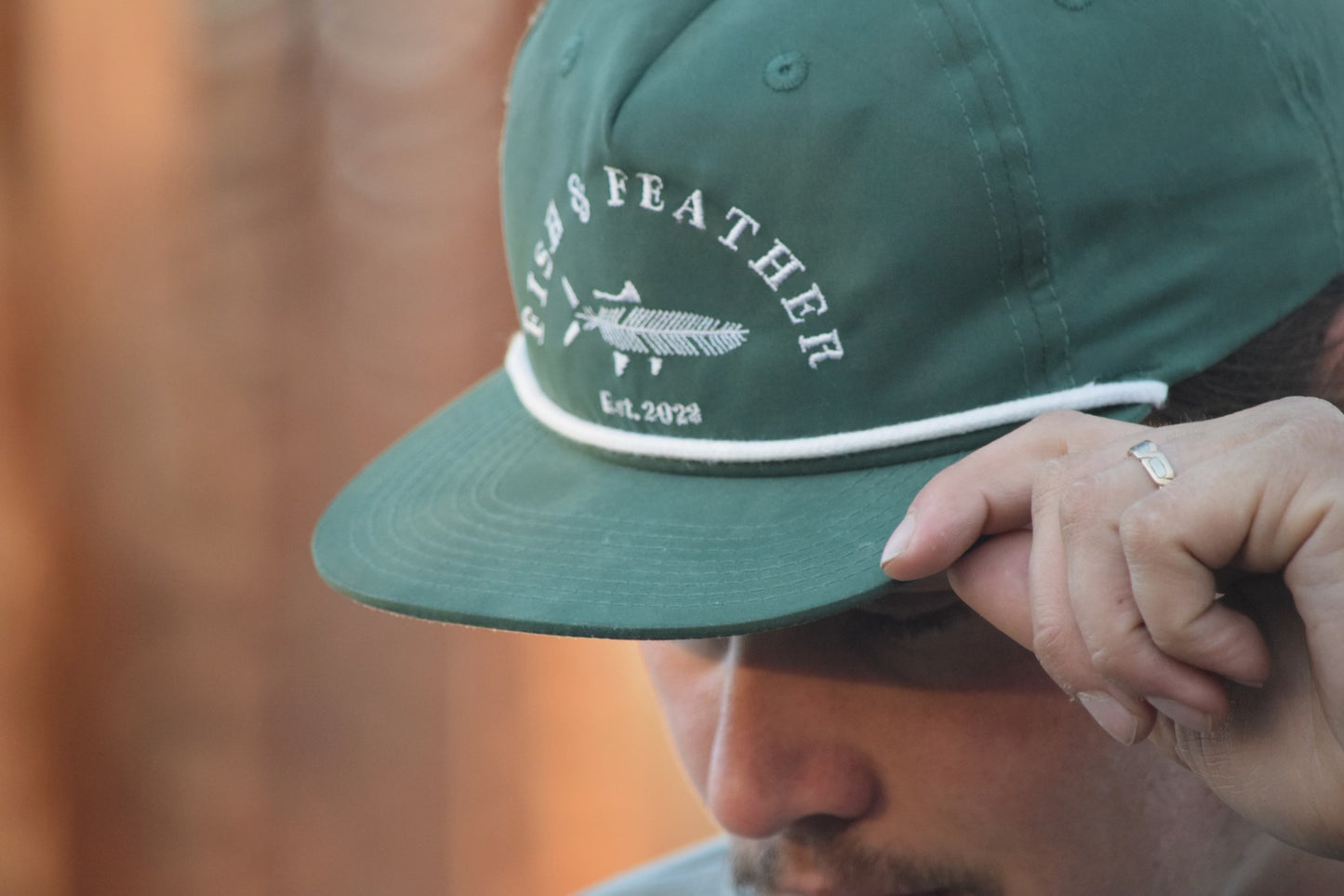 Forest/White F&F Logo Rope Hat